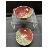 Lantern Hill Seagrove Pottery Bowls x2