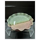10" Lantern Hill Seagrove Pottery Scalloped Pie