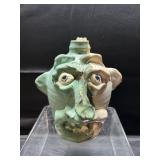 Signed 9" Kit Vanderwal Lantern Hill Face Jug