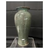 13.5" Lantern Hill Seagrove NC Pottery Glazed Vase