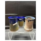 Lantern Hill Seagrove Pottery Tumblers