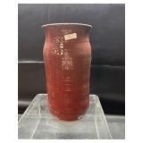 9.5" Lantern Hill Seagrove Pottery Burgandy Vase