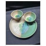Yeungling Lantern Hill Pottery Double Chip Dip