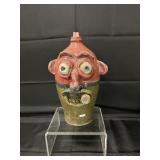 14.5" Lantern Hill Seagrove Pottery Ugly Face Jug