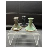 Lantern Hill Seagrove Pottery Candleholders