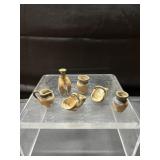 6 Lantern Hill Seagrove Pottery Mini Vases