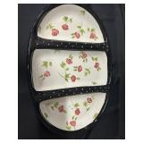 Vintage Gibson Claire Murray 3 Compartment Platter