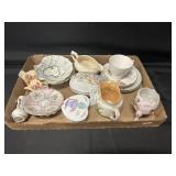 Box Lot-Trinket Boxes, Cups/Saucers, Trays, More