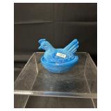 Westmoreland Blue Opaline Hen on Nest