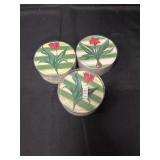 Unique Floral Coaster Lot