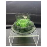 Vereco France Green Dinnerware