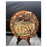 Jim Shore Chrismtas Plate w/stand