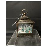 Christmas Snow Globe Lantern-Battery Op Untested
