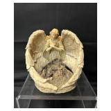 Resin Christmas Angel Decor-can add light