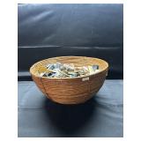 Pencil Reed Bamboo Basket w/matches-see note