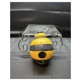 Ornamental Bird House-Bee Themed