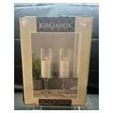 Poor Box Kirklands 2pc Hurricane Lamp Set