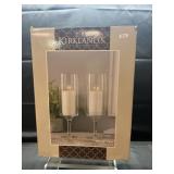 Poor Box Kirklands 2pc Hurricane Lamp Set