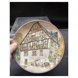 Vintage Moselle River House Karl Bedal Plate