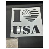 Large Lot of American Themed Stencils Crafts