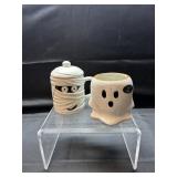 Mummy and Ghost Mugs/Planters