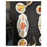 Metal Enamelware Fall Decor