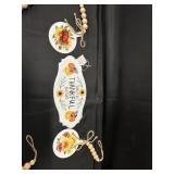 Metal Enamelware Fall Decor