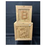DIY Wood Hinged ABC Blocks/Storage