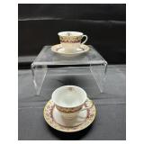 ABL Fine Porcelain Demitasse Cup and Saucer Lot