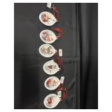 Set of 6 Ceramic Woodland Animals Ornaments