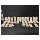 30 Holiday Cheer Tag Ornaments by Ganz
