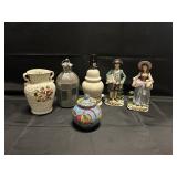 DECOR LOT-PORCELAIN/VASE/LAMP/MORE