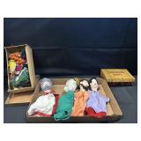 VINTAGE HAND PUPPETS/FELT ANIMALS AND MORE