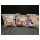 NOS 3 BAGS TY BEANIE MCDONALD'S HAPPY MEAL TOYS