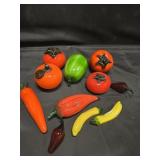 HAND BLOWN GLASS FRUIT MURANO STYLE