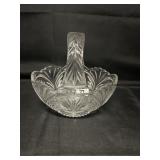 VINTAGE LEAD CRYSTAL BASKET