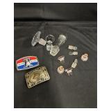 BELT BUCKLES/GLASS DECANTER STOPPERS