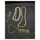 COSTUME JEWELRY LOT-PEARLS AND MORE