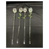 VINTAGE GLASS ROSES