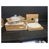 NOS CORNING WARE FRENCH WHITE CASSEROLES