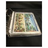 BINDER OF VINTAGE COLLECTIBLE STAMPS -SEE NOTES
