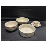 HALL CHINA AUTUMN LEAF JEWEL TEA LOT
