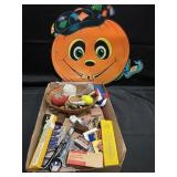 BOX LOT-VINTAGE OFFICE SUPPLIES AND MORE
