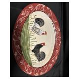 LARGE ROOSTER PLATTER