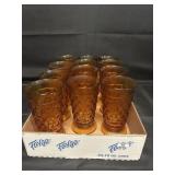 COLONY WHITEHALL AMBER ICED TEA TUMBLERS