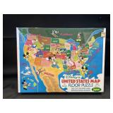 NIB JAYMAR WALT DISNEY UNITED STATES FLOOR MAP PZ