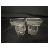 VINTAGE FEDERAL GLASS REFRIGERATOR DISHES