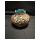 ROSETREE GLASS STUDIO HAND BLOWN ART GLASS VASE