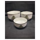 VINTAGE ENAMEL CHRISTMAS MIXING BOWL LOT
