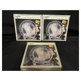 NOS SET OFG 3 CRYSTAL PRAYING HAND PLATES